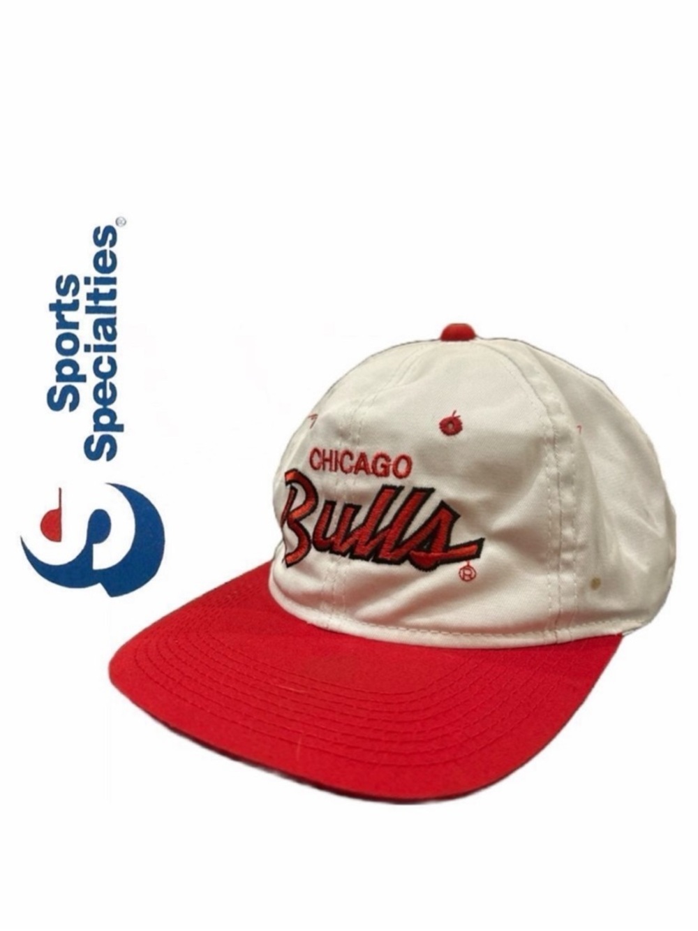 NBA VINTAGE Sports‎ Specialties Chicago Bulls The Twill Snapback Hat 1990s OSFA